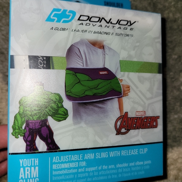 DonJoy Incredible Hulk Adjustable Arm Sling with Release Clip New - Picture 1 of 7